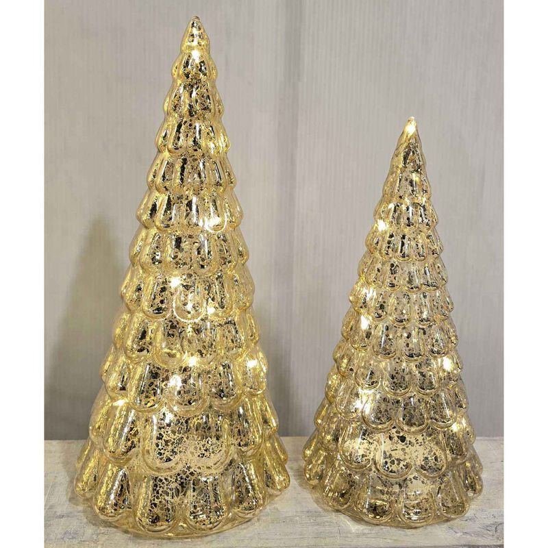 Stellar Haus 16cm Gold Frost Drop Tree image number 2